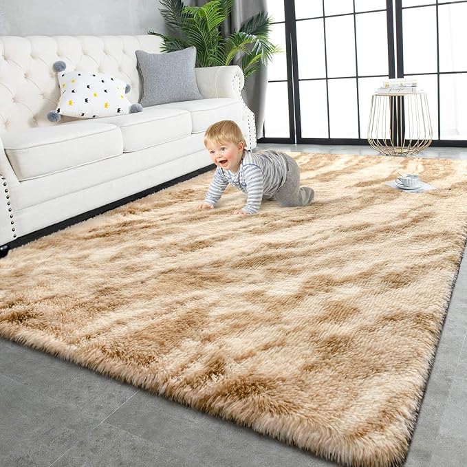 TWINNIS Super Soft Shaggy Rugs Fluffy Carpets, 6x9 Feet, Indoor Modern Plush by TWINNIS
