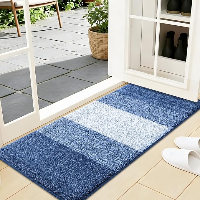 Kitinjoy Indoor Outdoor Door Mat, 44x24 Non-Slip Absorbent Dirt Trapper by Kitinjoy