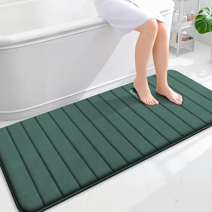 OLANLY Memory Foam Long Bathroom Rugs Runner 59x24, Super Soft Absorbent Bath by OLANLY