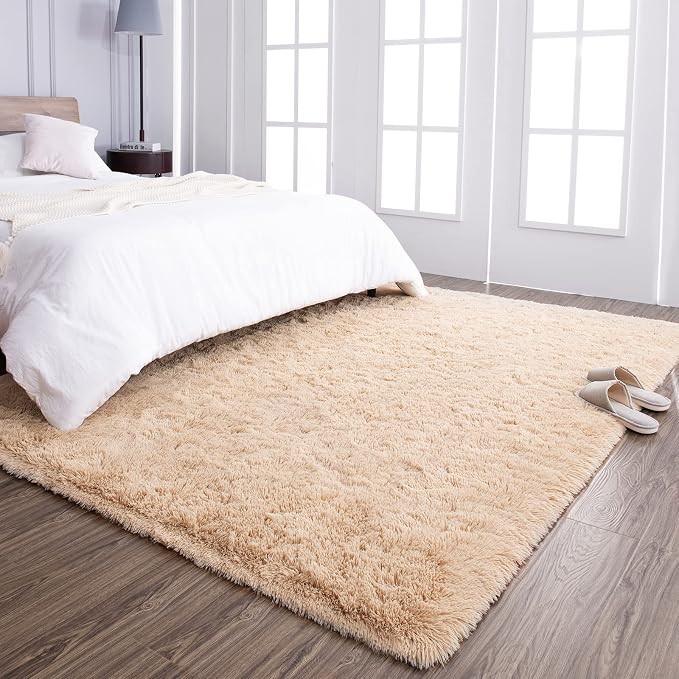 TWINNIS Super Soft Shaggy Rugs Fluffy Carpets, 4x5.9 Feet, Indoor Modern Plush - Image 6