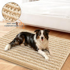 Smiry Dog Door Mat for Muddy Paws 59x20, Absorbent Dirt Trapper, Non-Slip - Image 2