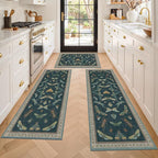 JTJ Botanical Insect Kitchen Rug Set of 3, Washable and Non-Slip Low Pile Floor - Image 5