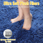 PAGISOFE Blue Rug 4x6 Ft Fluffy Shag Rugs - Image 6