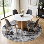 Rugflix Round Area Rugs 6Ft for Living Room, Washable Circle Rug - Image 2