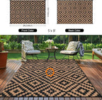 Outdoor Patio Plastic Straw Rug - Image 3
