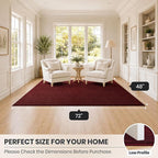 PURRUGS Easy Care Area Rug 4ft x 6ft, Non-Slip Machine Washable Entryway Rug - Image 8