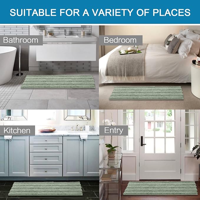 H.VERSAILTEX Bathroom Rugs Bath Rug Set 2 Piece Bathroom Contour Rug Toilet Mat - Image 6