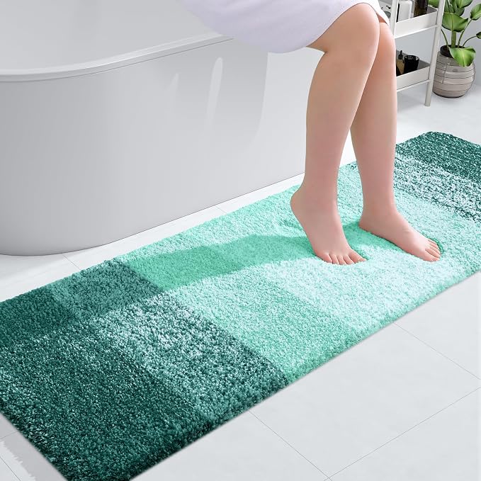 OLANLY Bathroom Runner Rugs Mat 59x20, Extra Soft Absorbent Microfiber Bath Rugs by OLANLY