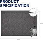 WePet Cat Litter Box Mat, Kitty Premium PVC Pad, Durable Trapping Rug, - Image 2
