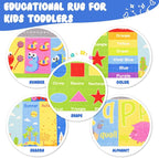 Kids Rug for Playroom Classroom, ABC Alphabet Numbers Play Toddlers Rugs - Image 6