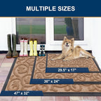 Smiry Welcome Door Mat Outside Entrance, Heavy Duty Trap Dirt and Moisture Easy - Image 2