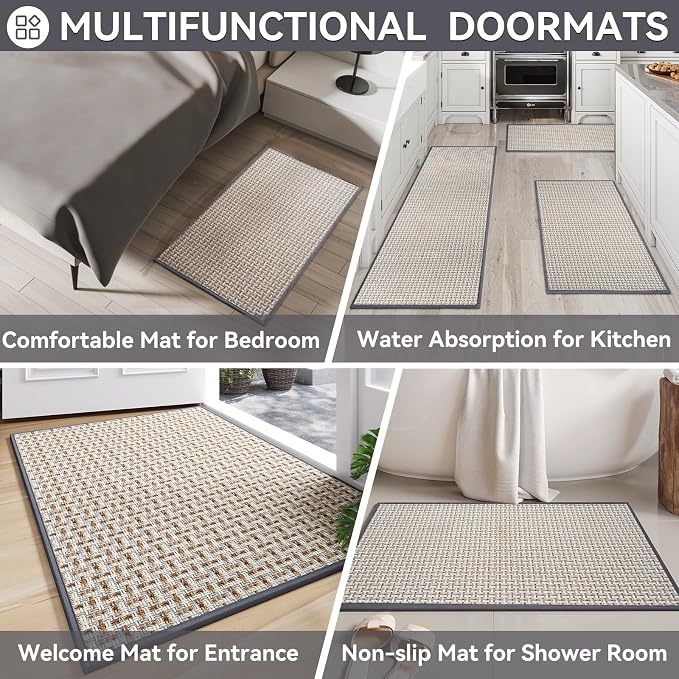 Indoor Door Mat 24x72 Dirt Resistant and Absorbent, Non-Slip Rubber Backing - Image 8
