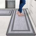 Mattitude Kitchen Mats Set of 2 Cushioned 0.47 inch Kitchen Rugs Non-Skid Rug by Mattitude