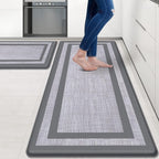 Mattitude Kitchen Mats Set of 2 Cushioned 0.47 inch Kitchen Rugs Non-Skid Rug by Mattitude