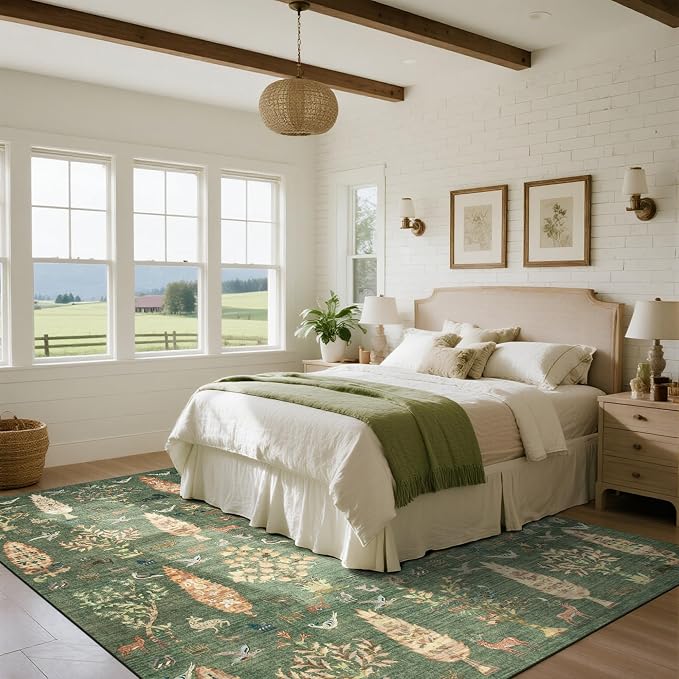 Srugn Washable Rugs 8x10 Area Rugs - Image 7