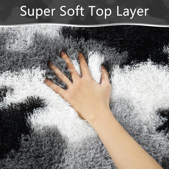 AROGAN Soft Fuzzy Kids Rugs for Girls Room Playroom 3x5 Feet, Fluffy Cute - Image 4