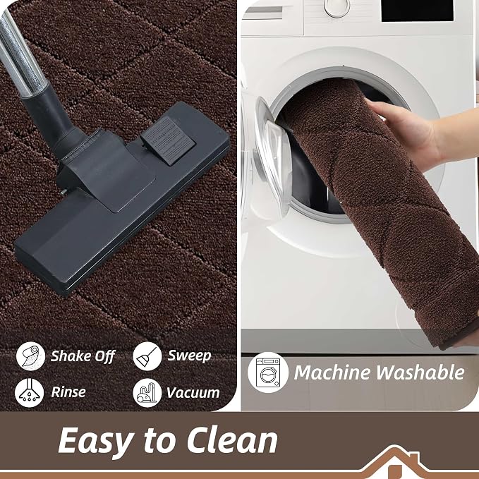 BEQHAUSE Dirt Trapper Door Mat 20" x 32", Doormat Non-Slip Entryway Rugs - Image 6