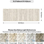 2'6"x14' Hallway Runner Rug Washable: Moroccan Non Slip Runner Rugs Low Pile - Image 2