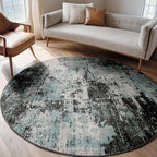 RELEANY Washable Area Rugs 8ft Non-Slip Modern Abstract Soft - Image 9