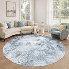 DMOYEST 6ft Round Area Rug for Living Room by DMOYEST