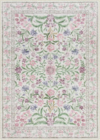 Wonnitar Floral Purple Rug for Bedroom, Washable 5x7 Area Rugs for Dorm - Image 9