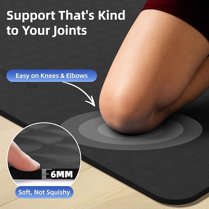 Extra Large Yoga Mat – 72"x48" or 78"x57", 1/4"–1/2" Thick Mat - Image 6