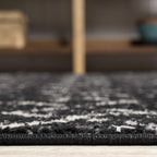 JONATHAN Y Boho Vintage Diamond Black/Ivory Round Area Rug 5 ft, Moroccan Hype - Image 6