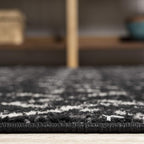 JONATHAN Y Boho Vintage Diamond Black/Ivory Round Area Rug 8 ft, Moroccan Hype - Image 5