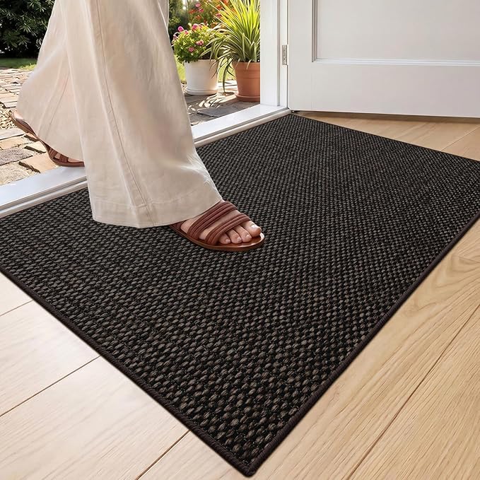 Color&Geometry Ultra-Thin Indoor Door Mat, Washable Doormat by COLORG