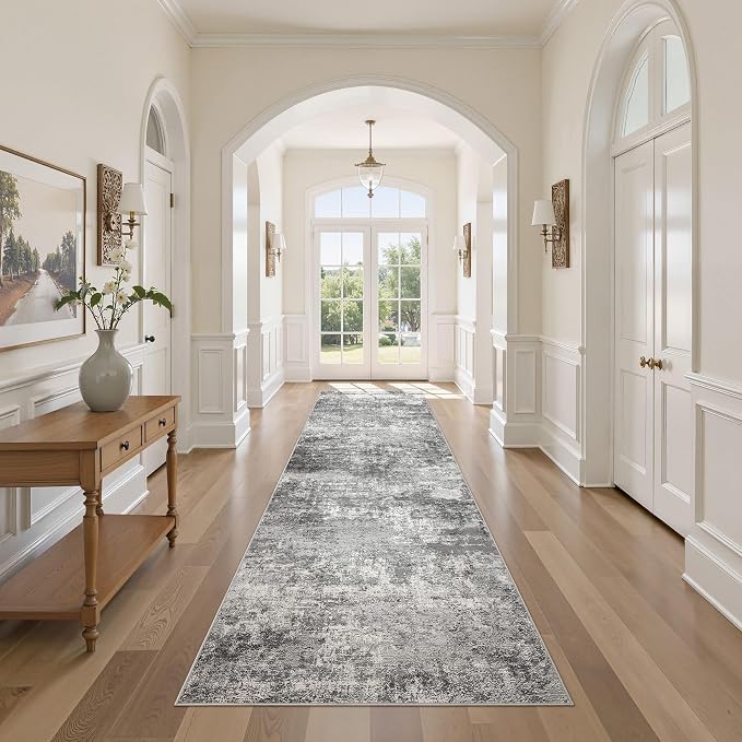DMOYEST 3x10 Washable Runner Rug, Non Slip Low Pile Carpet Runner by DMOYEST