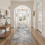 DMOYEST 3x10 Washable Runner Rug, Non Slip Low Pile Carpet Runner by DMOYEST