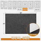 Mibao Front Door Mat Indoor Entrance, Dirt Trapper Welcome Mat - Image 2