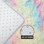 AROGAN Soft Rainbow Area Rugs for Girls Room 5x8 Feet, Fluffy Girls Bedroom Rugs - Image 2