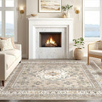 Vintage Living Room Square Area Rug 6x6 - Image 5
