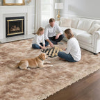 yongyangjuxin Fluffy Rug Shag Area Rug, Mottling Beige 10x14 Area Rugs - Image 5