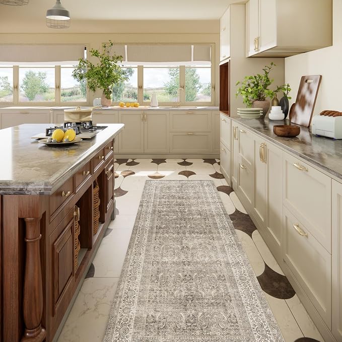 Washable Runners for Hallways Kitchen Rug: 2'6"x8' Runner Rugs Stain Resistant - Image 8