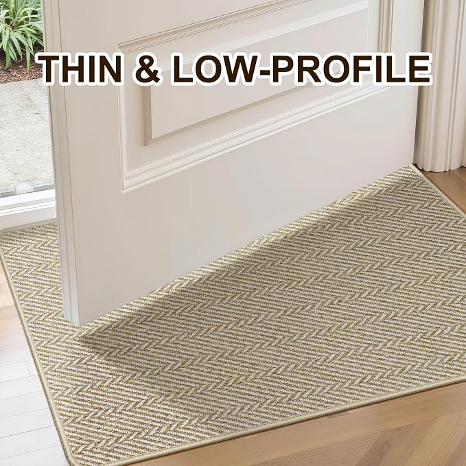 Ultra Thin Door Mat Indoor Entrance 17"x29", Low-Profile Indoor Door Mat - Image 7