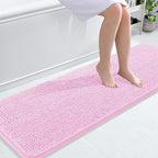 OLANLY Bathroom Runner Rugs 59x20, Extra Soft Absorbent Chenille Bath Rugs by OLANLY