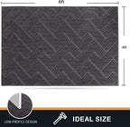 PURRUGS Easy Care Area Rug 4ft x 6ft, Non-Slip Machine Washable Entry Rug - Image 2