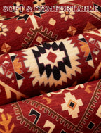 SERISSA Runner Rug for Hallways, Long Boho Rug Vintage Red Black Hallway Stair - Image 6