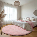 ONASAR Light Pink Round Area Rugs 5ft - Image 6