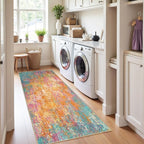 RELEANY Washable Area Rugs 2'x10' Non-Slip Modern Abstract Soft - Image 3