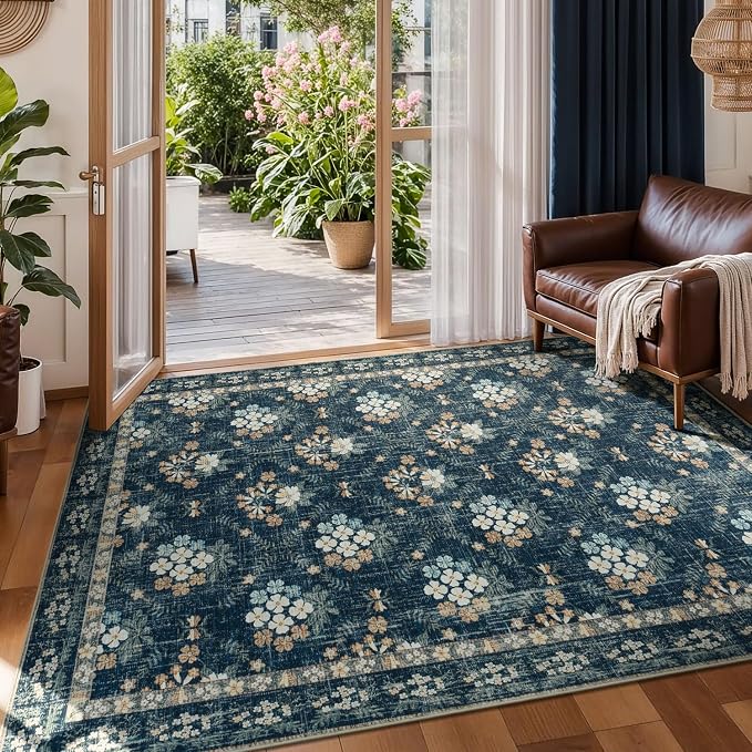 Lessymo Dining Room Rugs for Under Table, 6x9 Washable Area Rug for Living Room - Image 9
