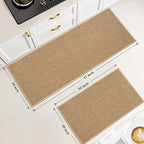 Kitchen Rugs and Mats, Non Slip Washable Set of 2 PCS, Absorbent Kitchen Mats - Image 2