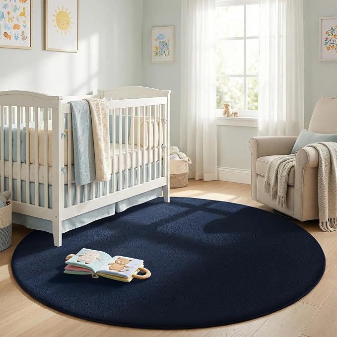 Sour Lemon 4ft Round Rugs for Bedroom, Circle Area Rugs for Living Room - Image 6