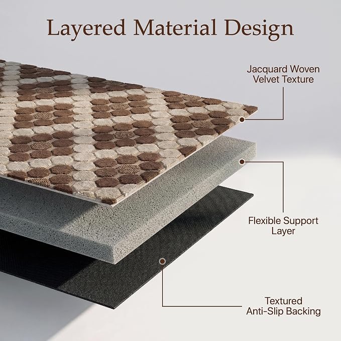 48"x60" Office Chair Mat for Hardwood Tile Floor, Under Desk Carpet Protector - Image 4