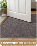 Color&Geometry Ultra Thin Indoor Door Mat 48"x72", Non Slip Rubber Backed Dirt - Image 3