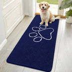 OLANLY Dog Door Mat for Muddy Paws 70x32, Paw Print Design, Absorbs Moisture by OLANLY