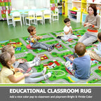 Capslpad Green Car Road Kid Rug Carpet Playmat - Image 7
