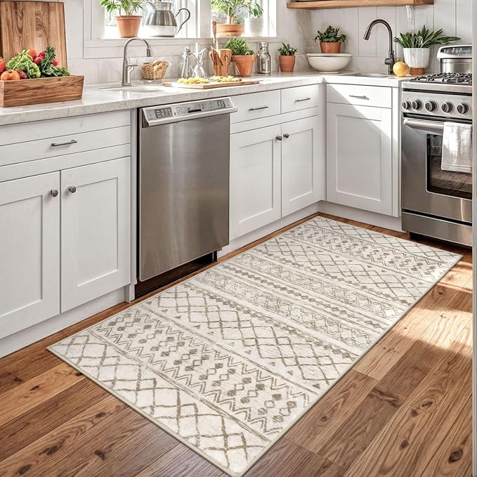 KUTA Boho 3x5 Rug for Entryway, Moroccan Washable Area Rug for Living Room - Image 3